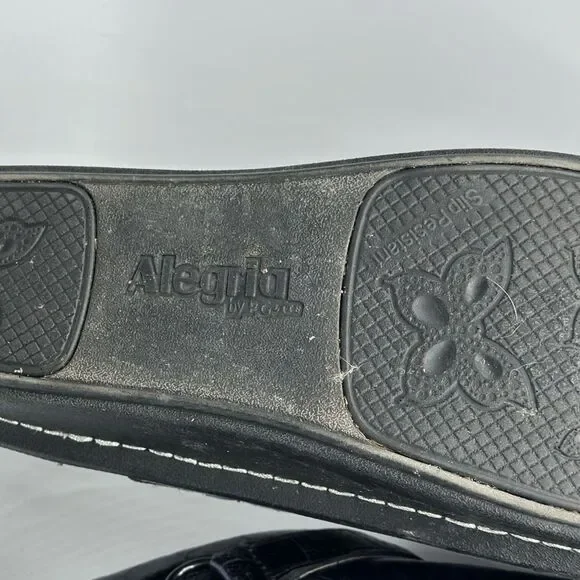 Alegria Women's Seville Clog Blue Croc Leather - Picture 8 of 9